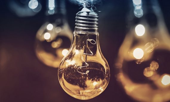selective focus photography of light bulb
